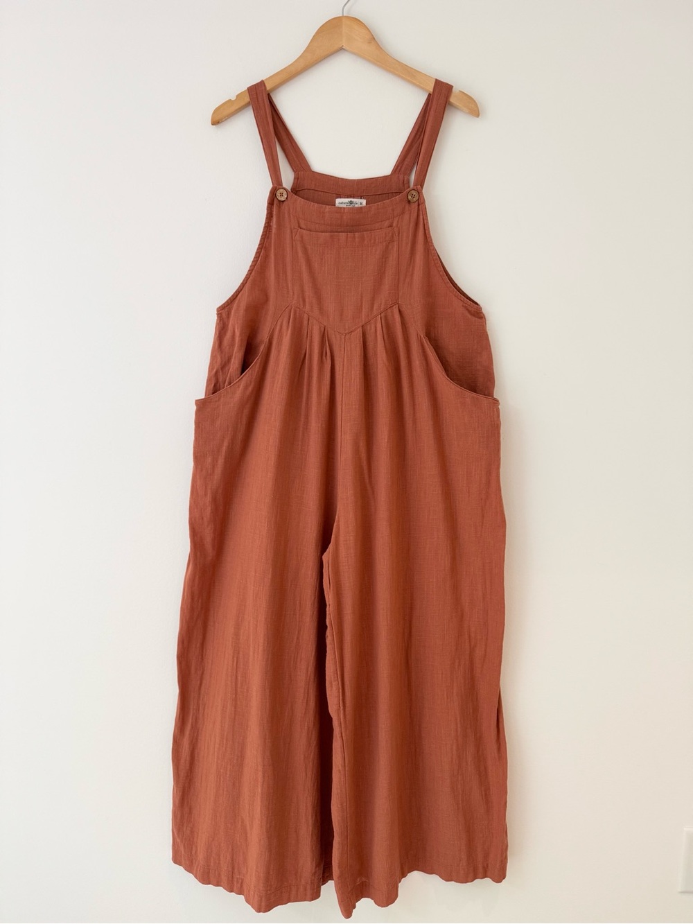 NATURAL LIFE Carrington Wide-Leg Jumpsuit in Rust Burnt Orange , Size M - Picture 2 of 16